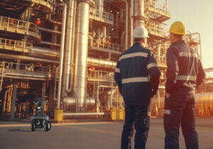 Robot de surveillance site industriel oil and gas