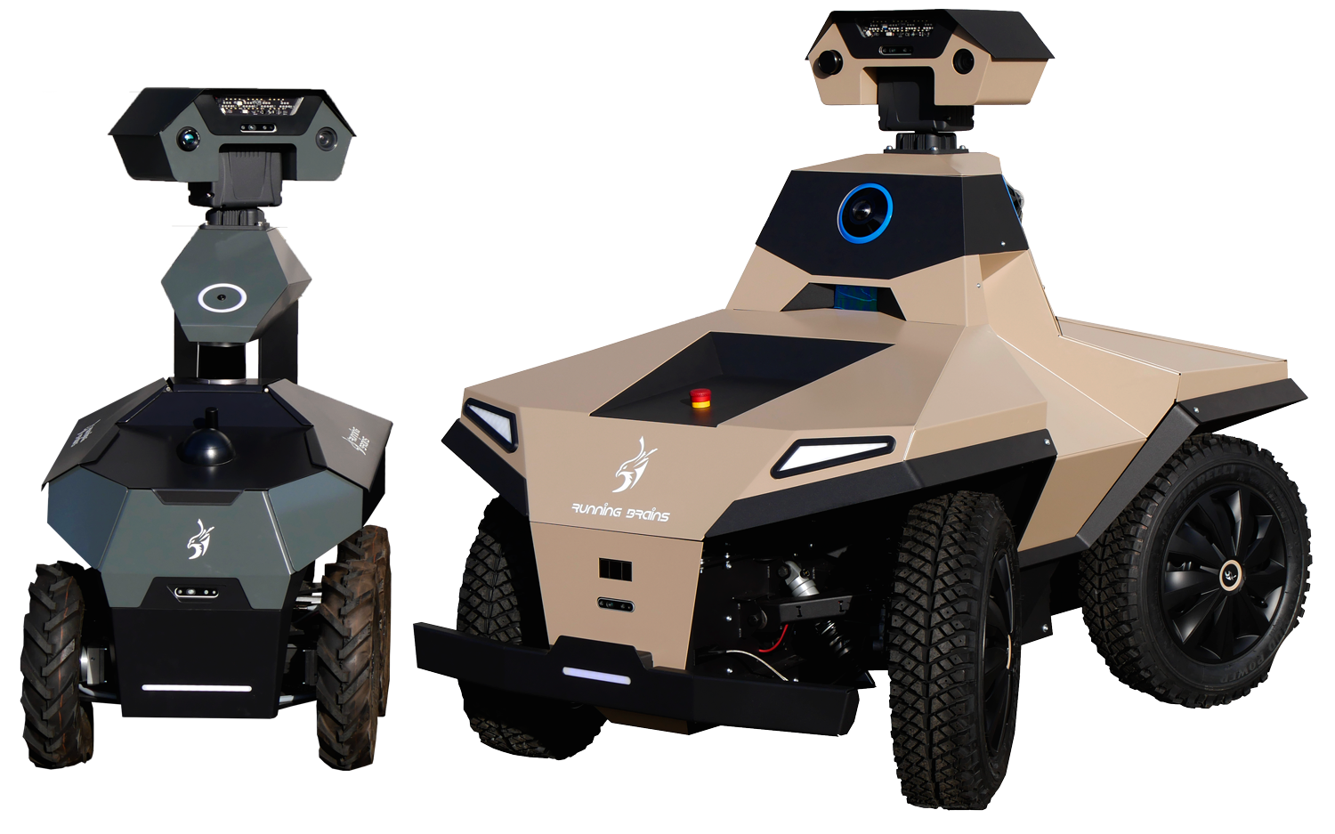 Robots de sécurité GR100 et GR200 Running Brains Robotics