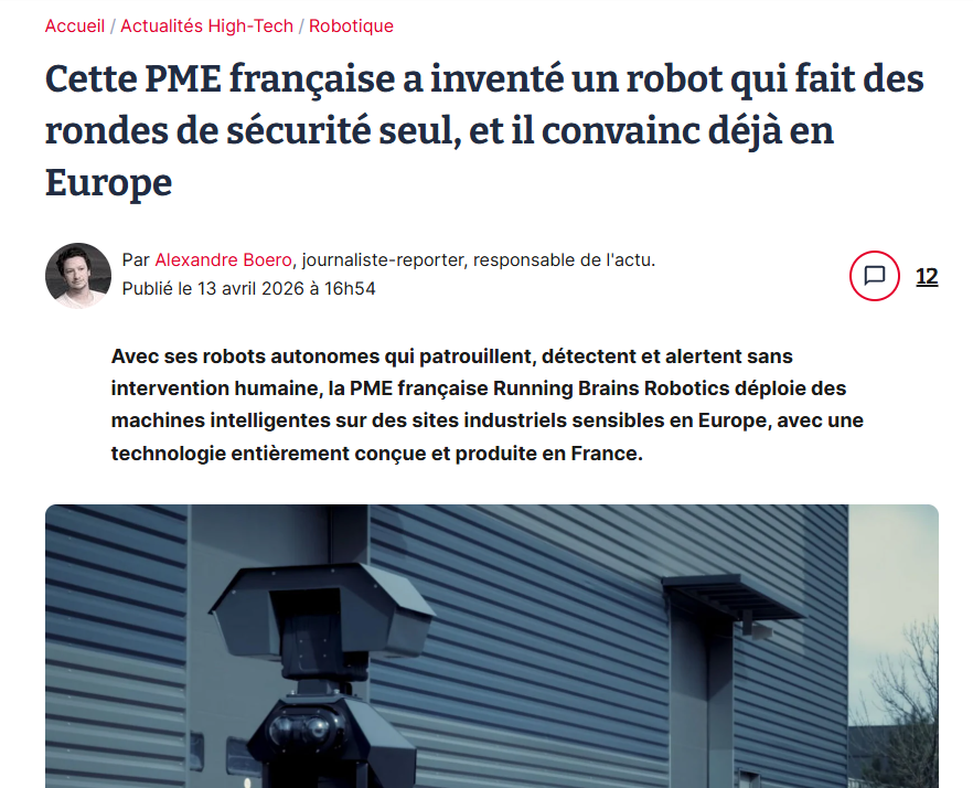 Clubic et MSN mettent en lumière Running Brains Robotics et son robot GR100