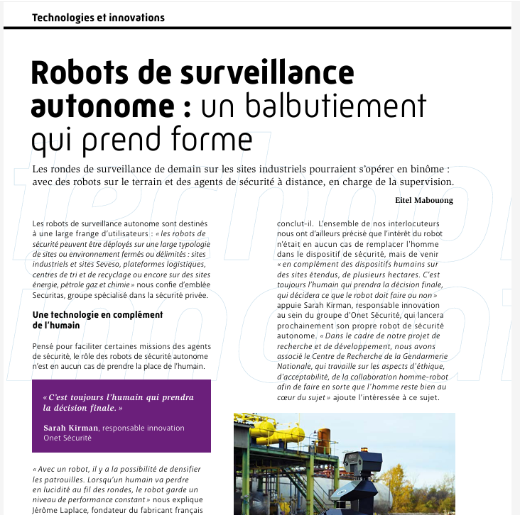 Magazine Face au Risque